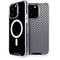 Silver Carbon Fiber Specialty Texture Material iPhone 15 Pro MagSafe Case